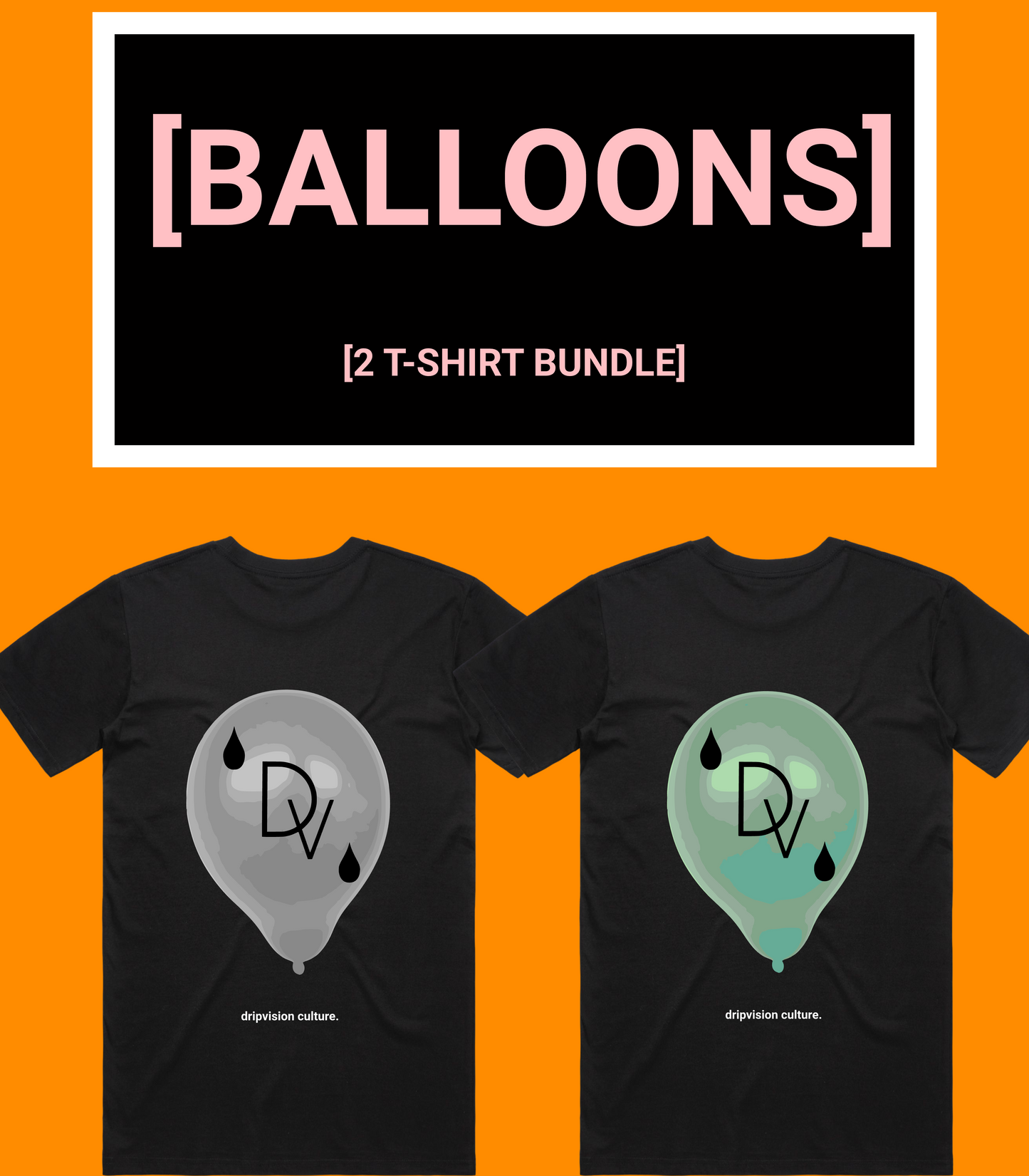 [BALLOONS] [2 T-SHIRT BUNDLE]